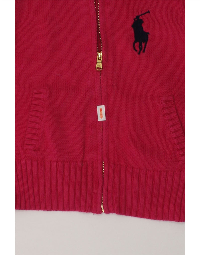 POLO RALPH LAUREN Girls Cardigan Sweater 3-4 Years Red Cotton | Vintage Polo Ralph Lauren | Thrift | Second-Hand Polo Ralph Lauren | Used Clothing | Messina Hembry 