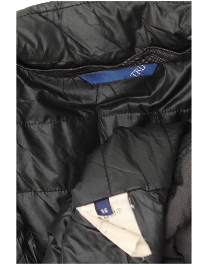 TRU Mens Utility Jacket IT 56 3XL Black Polyamide