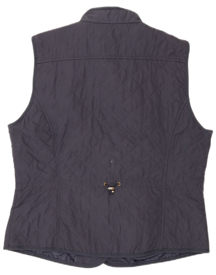 Zara Womens Quilted Gilet UK 18 XL Navy Blue