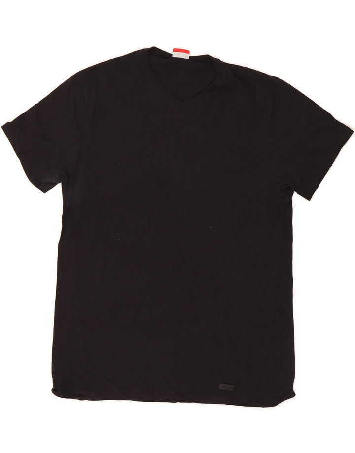 FILA Mens T-Shirt Top XL Black Cotton Vintage Fila and Second-Hand Fila from Messina Hembry 