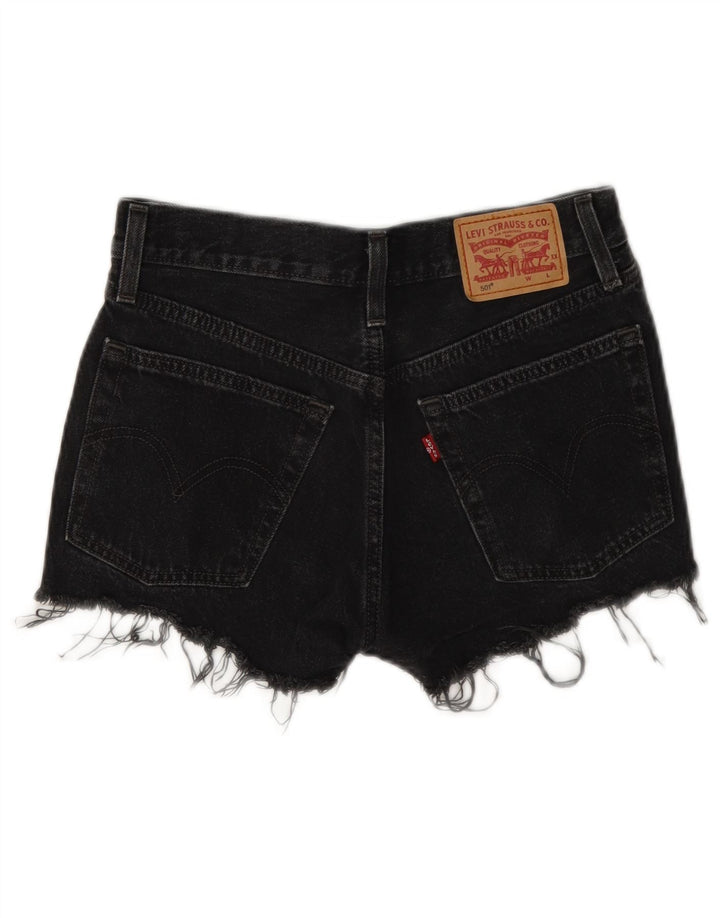 Levi's Womens 501 Denim Shorts W24 XS Grey Cotton