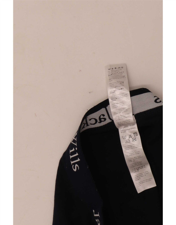 Jack Wills Womens Graphic Leggings UK 10 Small Navy Blue Cotton
