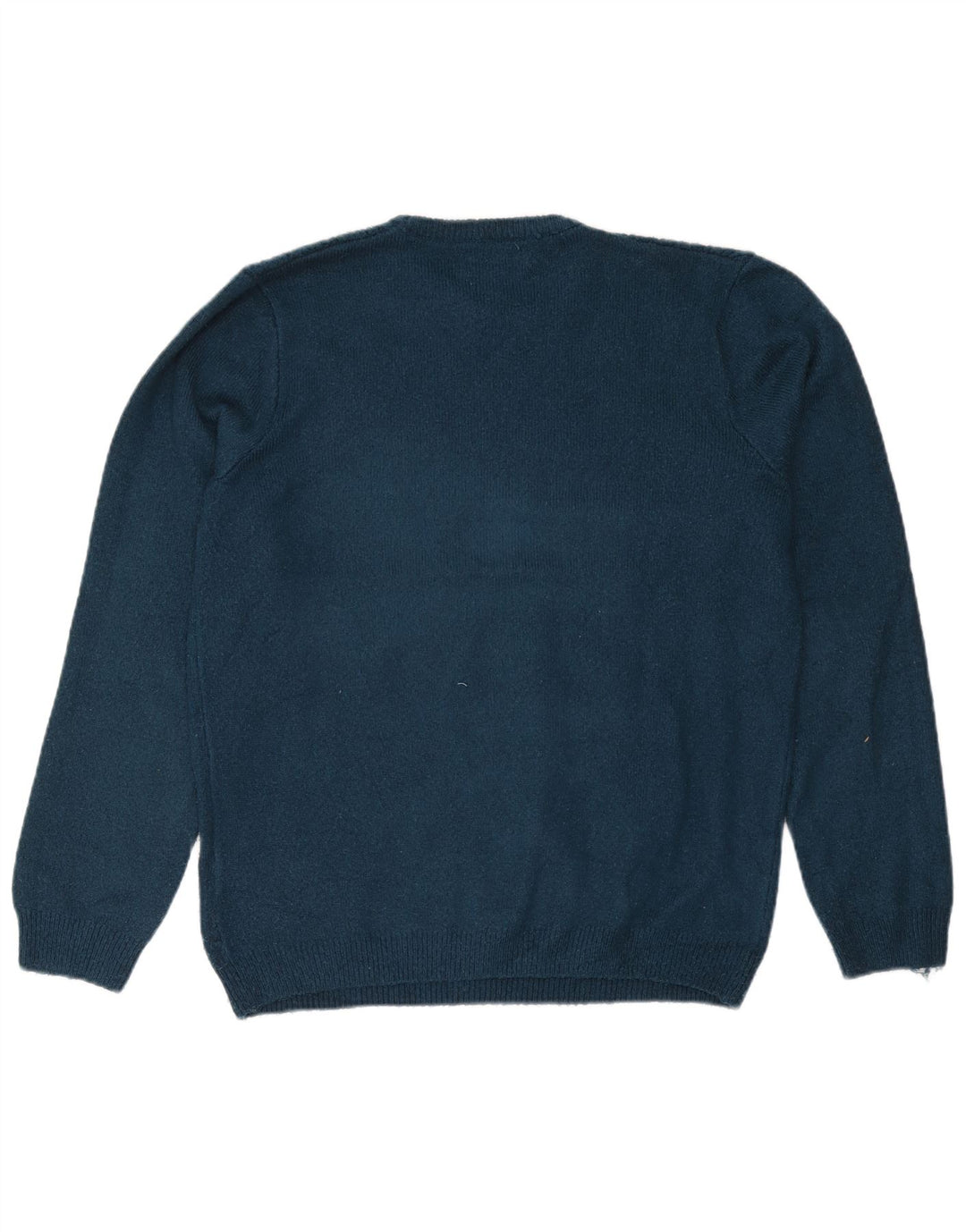 Marks & Spencer Mens Crew Neck Jumper Sweater Large Turquoise Acrylic