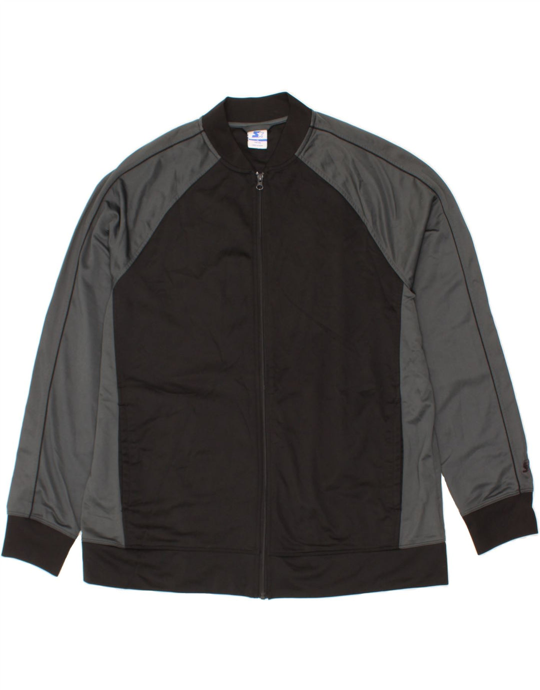 STARTER Mens Tracksuit Top Jacket XL Black Colourblock Polyester Vintage Starter and Second-Hand Starter from Messina Hembry 