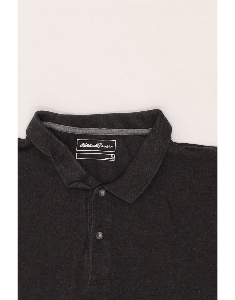 EDDIE BAUER Mens Polo Shirt XL Grey Cotton Vintage Eddie Bauer and Second-Hand Eddie Bauer from Messina Hembry 