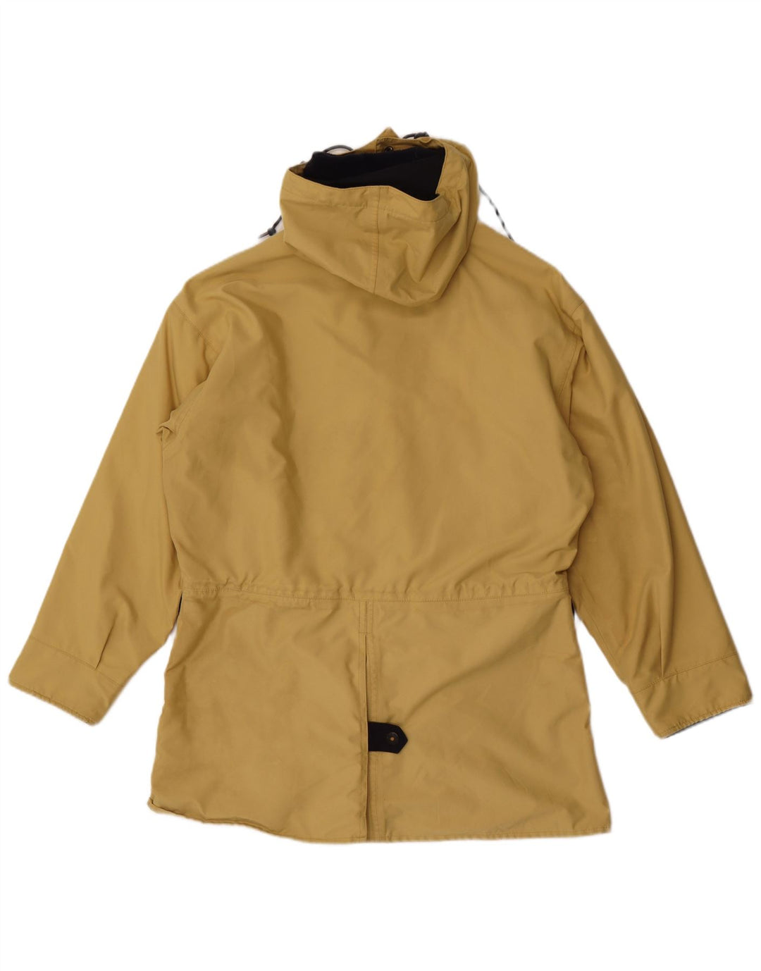 Musto Mens Hooded Parka Jacket UK 40 Large Yellow Polyester