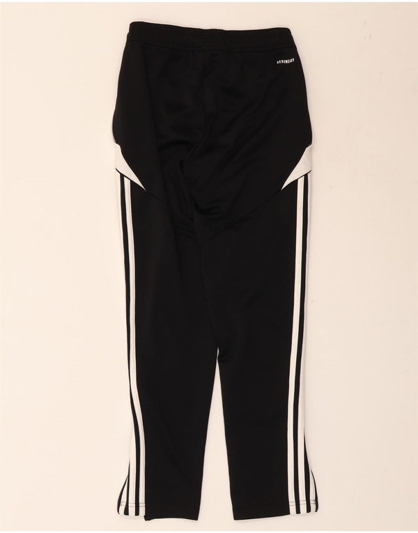 ADIDAS Boys Aeroready Tracksuit Trousers 11-12 Years  Black Colourblock