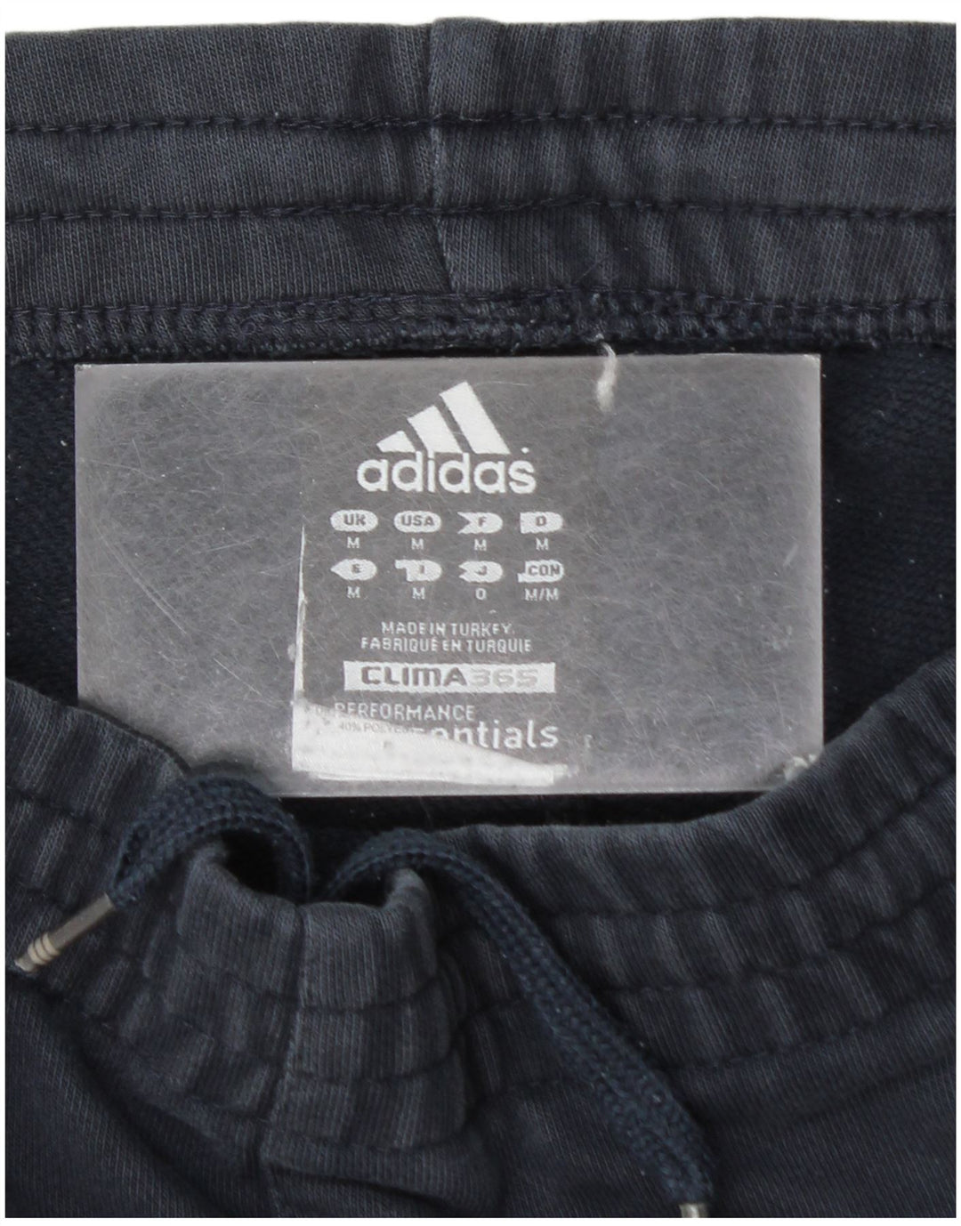 Adidas Mens Clima 365 Tracksuit Trousers Medium Navy Blue Cotton
