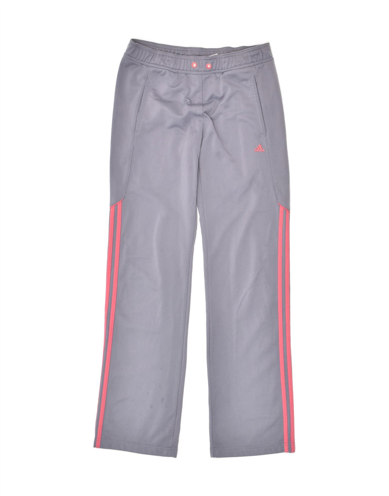 ADIDAS Womens Tracksuit Trousers UK 8 Small Grey Polyester | Vintage Adidas | Thrift | Second-Hand Adidas | Used Clothing | Messina Hembry 