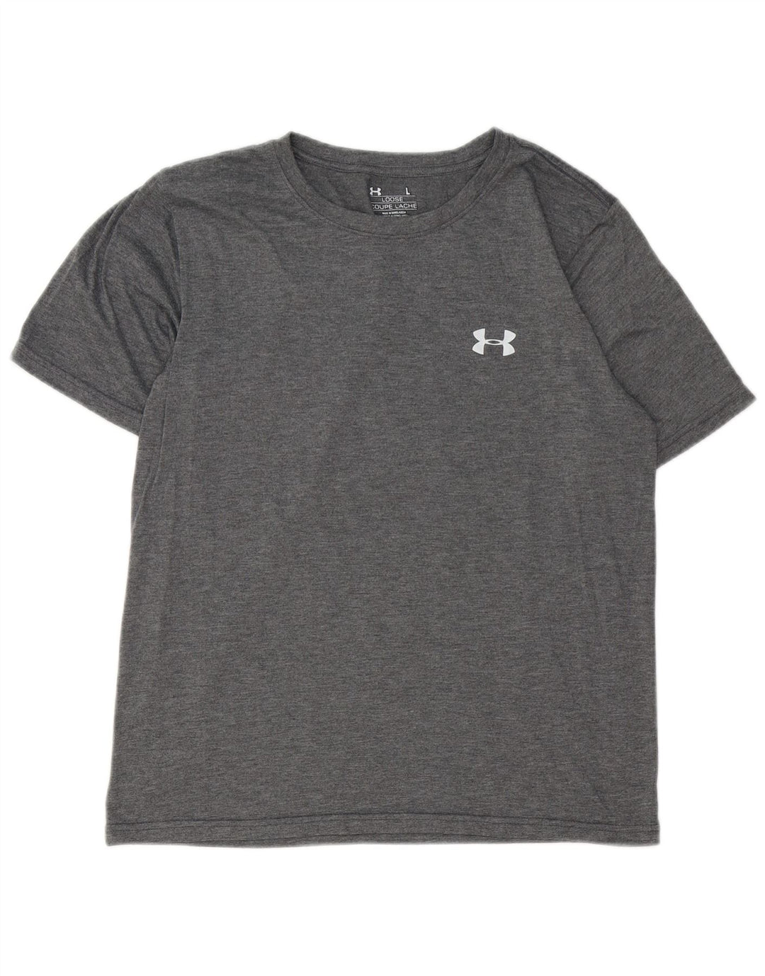 Under Armour Womens T-Shirt Top UK 14 Large Grey