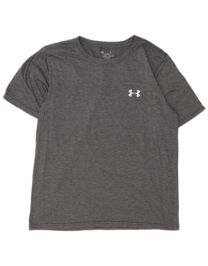 Under Armour Womens T-Shirt Top UK 14 Large Grey