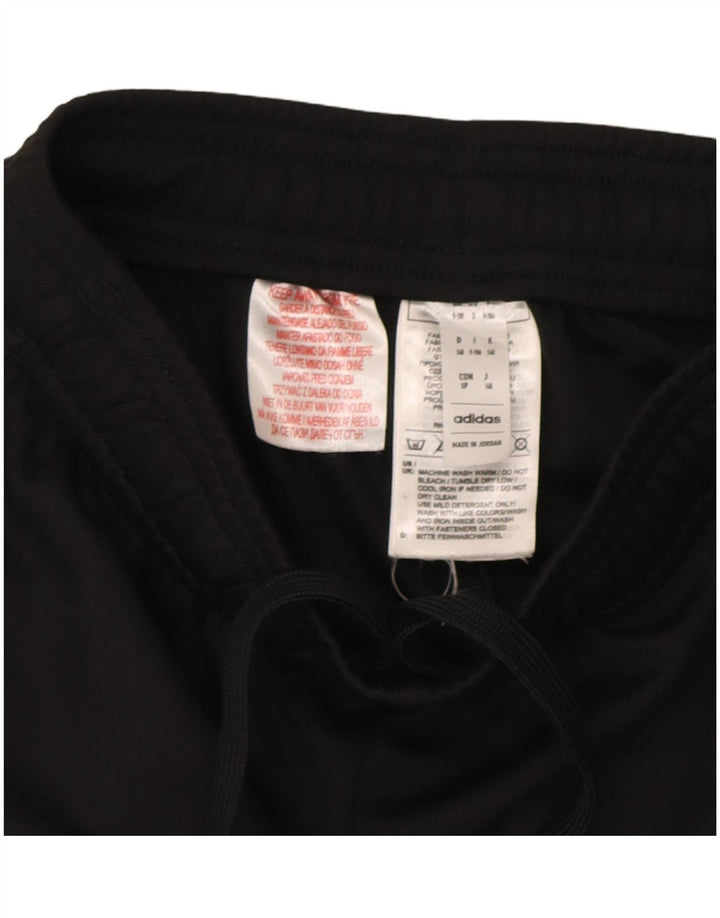 Adidas Boys Aeroready Tracksuit Trousers 9-10 Years Black Polyester