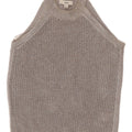 Marks & Spencer Womens Crochet Crop Top UK 12 Medium Grey Flecked Cotton