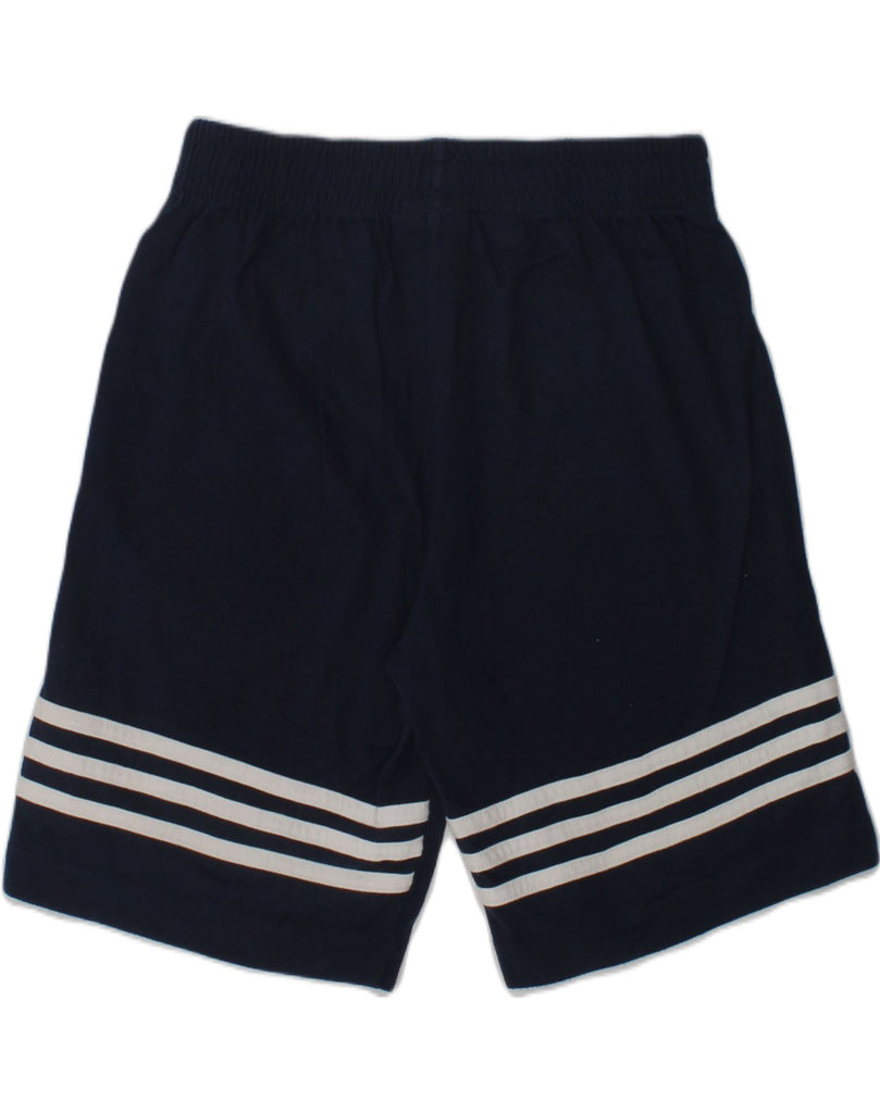 ADIDAS Boys Sport Shorts 7-8 Years Navy Blue Striped Cotton | Vintage Adidas | Thrift | Second-Hand Adidas | Used Clothing | Messina Hembry 