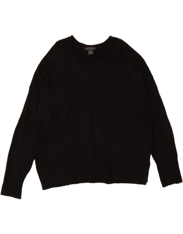 FRENCH CONNECTION Womens Boat Neck Jumper Sweater UK 14 Medium Black Vintage French Connection and Second-Hand French Connection from Messina Hembry 