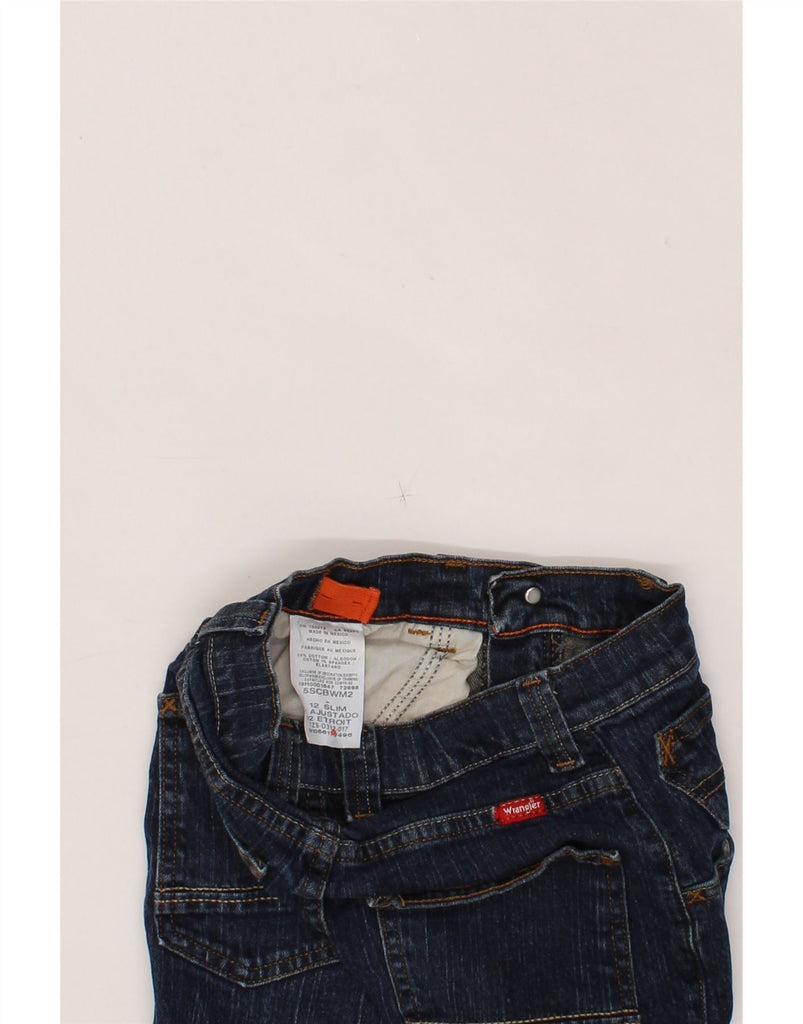WRANGLER Boys Straight Jeans 11-12 Years W24 L27 Blue Cotton Vintage Wrangler and Second-Hand Wrangler from Messina Hembry 