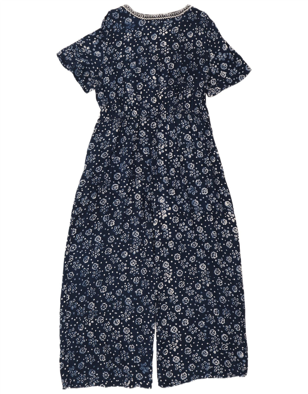 Monsoon Womens Jumpsuit UK 18 XL  Navy Blue Floral