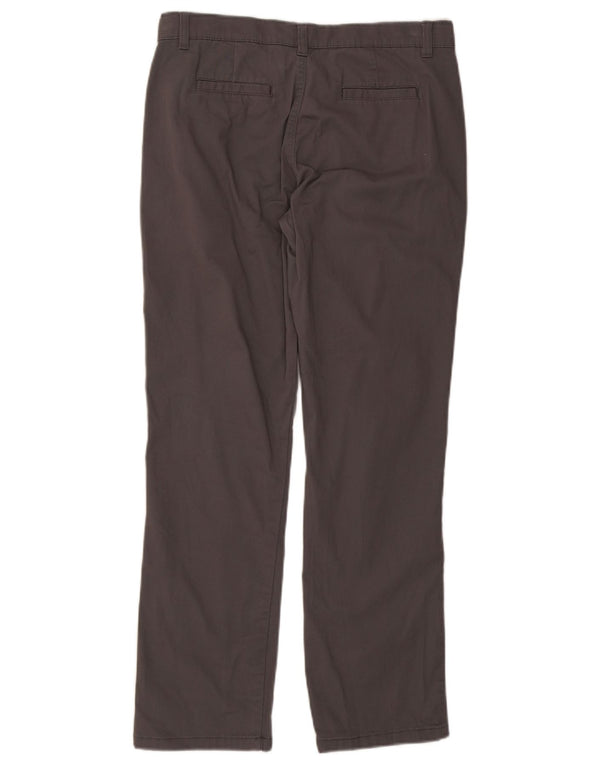 Izod Boys Husky Straight Chino Trousers 15-16 Years W32 L29 Grey Cotton