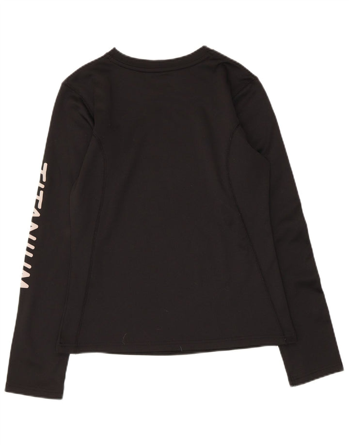 Columbia Womens Titanium Graphic Top Long Sleeve UK 10 Small Black