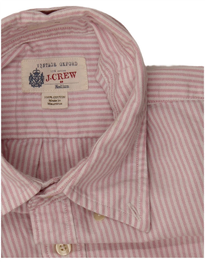 J. Crew Mens Shirt Medium Pink Pinstripe Cotton
