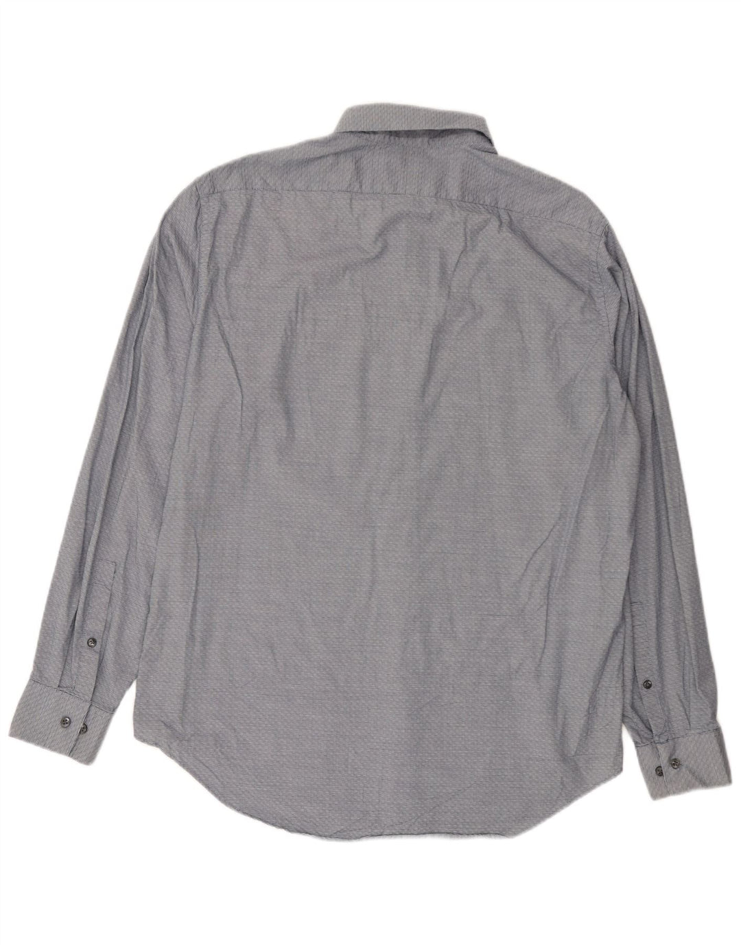 Calvin Klein Mens Slim Fit Shirt Large Navy Blue Geometric