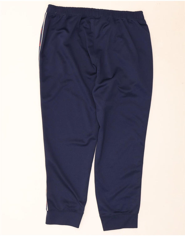 Nike Mens Graphic Tracksuit Trousers Joggers 2XL Navy Blue Colourblock
