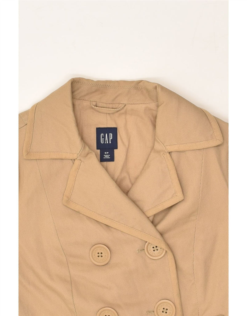 GAP Womens Pea Coat UK 10 Small Beige | Vintage Gap | Thrift | Second-Hand Gap | Used Clothing | Messina Hembry 