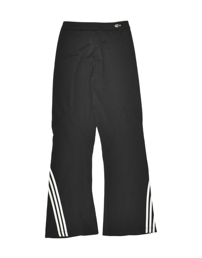 ADIDAS Girls Tracksuit Trousers 7-8 Years Black Polyester | Vintage Adidas | Thrift | Second-Hand Adidas | Used Clothing | Messina Hembry 