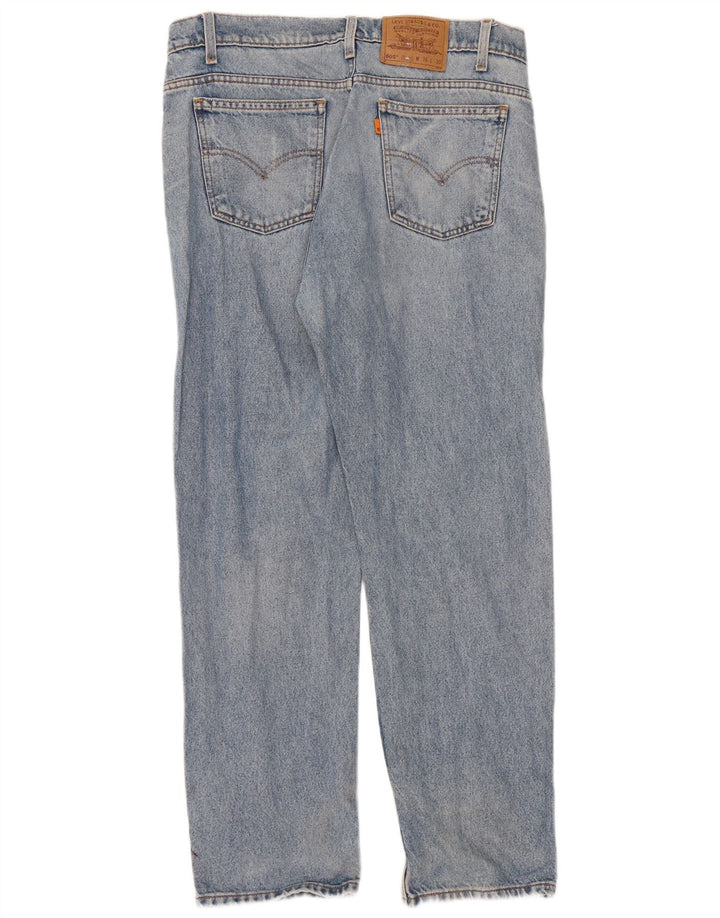 Levi's Mens 505 Straight Jeans W36 L30 Blue Cotton