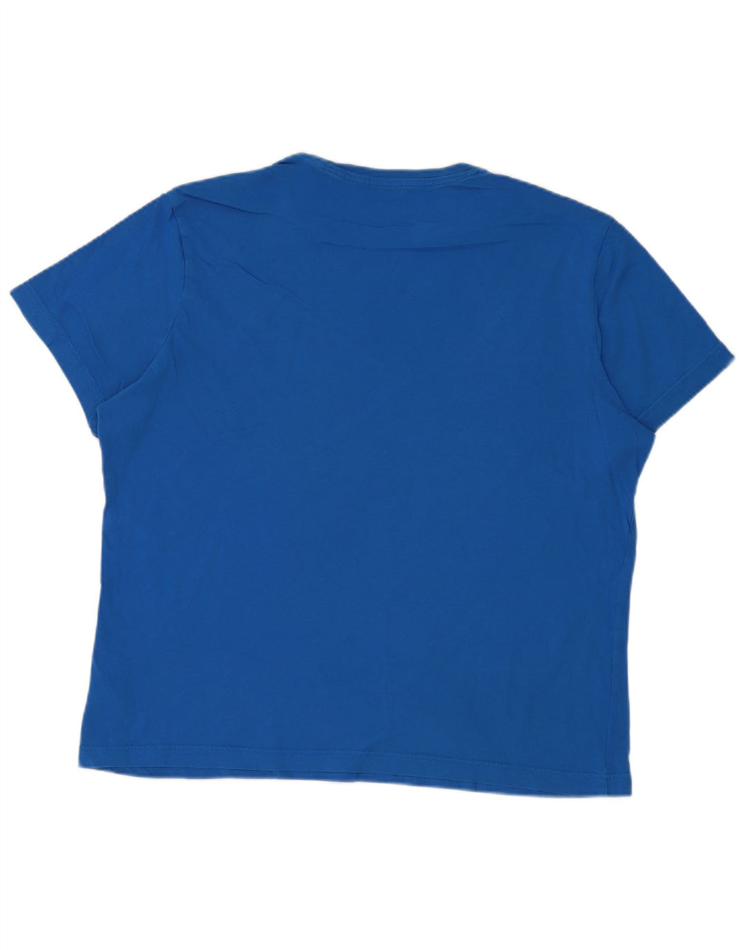 Reebok Mens Short Sleeve Regular Graphic T-Shirt Top Large Blue Cotton