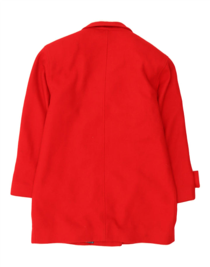 GALLERY Womens Double Breasted Coat US 10 Large Red Wool Vintage Gallery and Second-Hand Gallery from Messina Hembry 