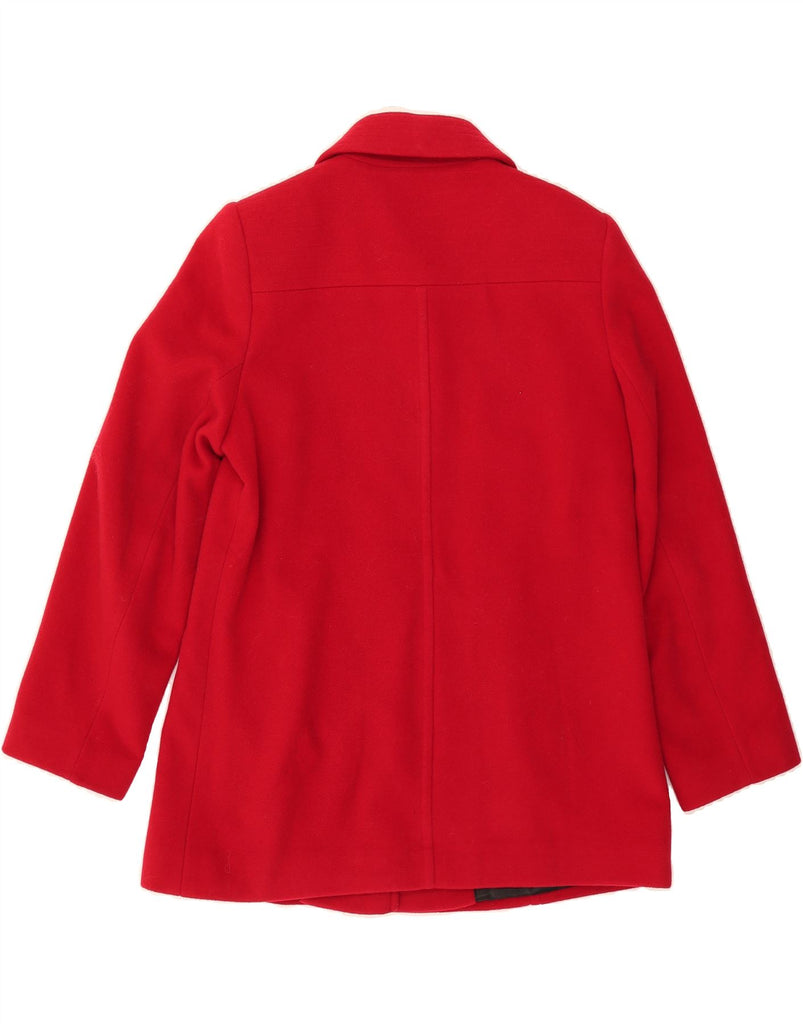 WINDSMOOR Womens Oversized Overcoat UK 10 Small Red Wool Vintage Windsmoor and Second-Hand Windsmoor from Messina Hembry 