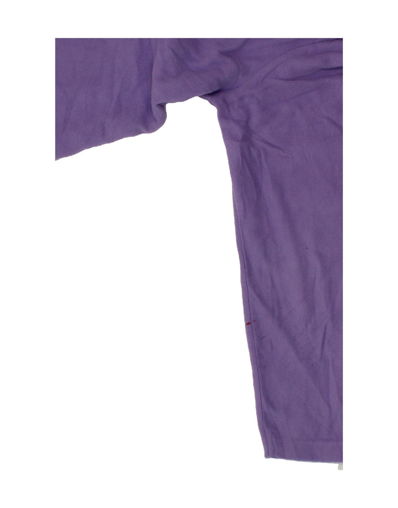MOUNTAIN WAREHOUSE Girls Zip Neck Hooded Fleece Jumper 12-13 Years Purple Vintage Mountain Warehouse and Second-Hand Mountain Warehouse from Messina Hembry 