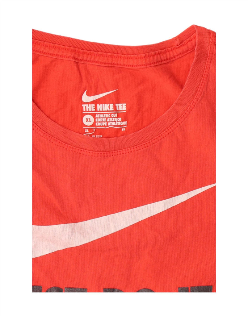 NIKE Womens Graphic T-Shirt Top UK 18 XL Red Cotton Vintage Nike and Second-Hand Nike from Messina Hembry 