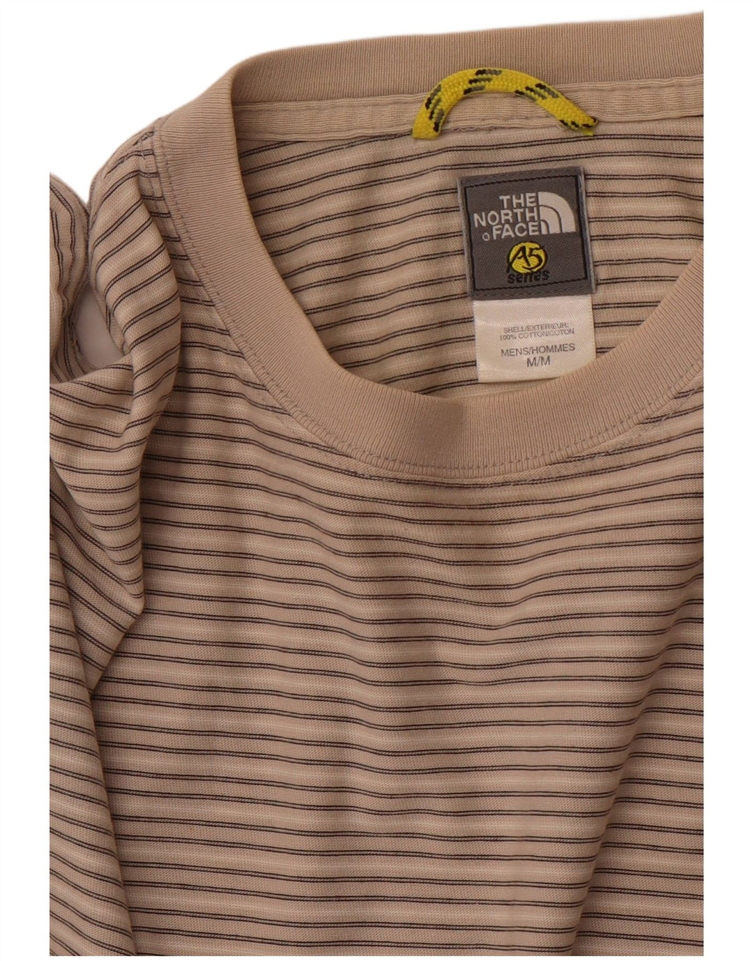 THE NORTH FACE Mens T-Shirt Top Medium Grey Striped Cotton