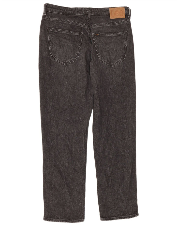 Lee Womens Carol Straight Jeans W29 L26 Grey Cotton
