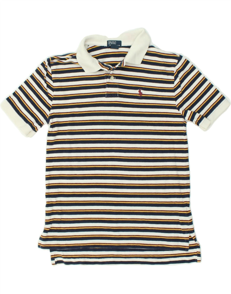 POLO RALPH LAUREN Boys Polo Shirt 14-15 Years Large Multicoloured Striped | Vintage Polo Ralph Lauren | Thrift | Second-Hand Polo Ralph Lauren | Used Clothing | Messina Hembry 