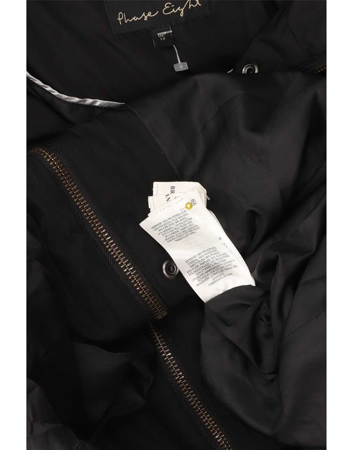 Phase Eight Womens Hooded Oversized Padded Coat UK 12 Medium Black