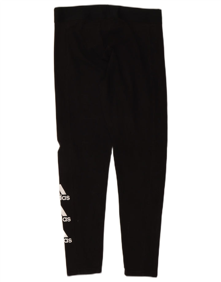 ADIDAS Womens Graphic Leggings UK 16/18 Large  Black