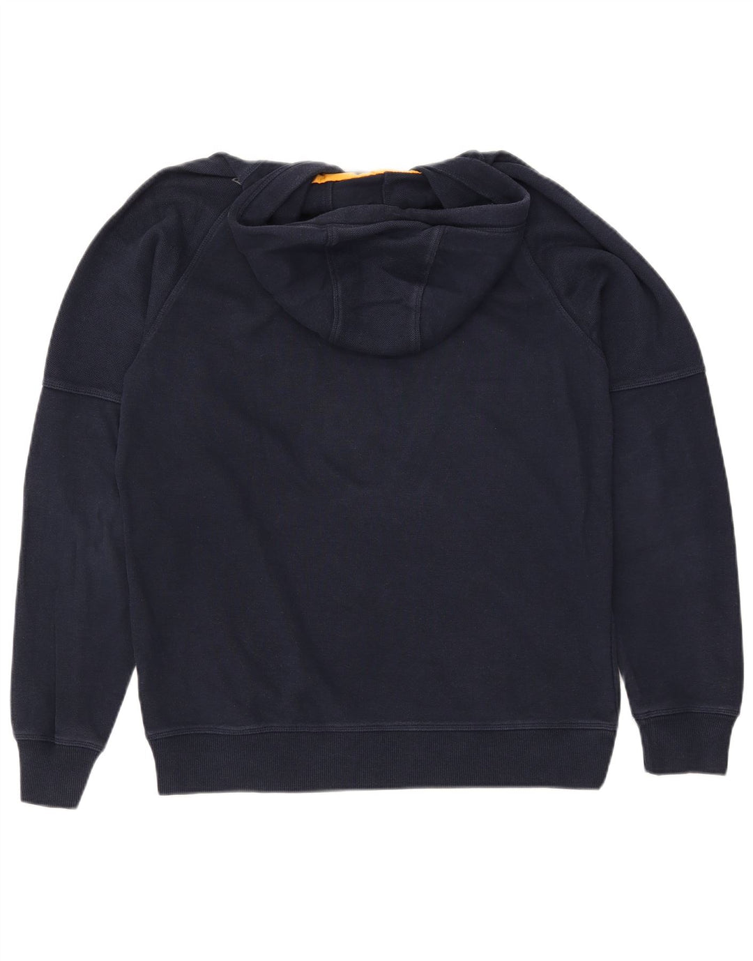 REEBOK Mens Graphic Hoodie Jumper Large Navy Blue Cotton