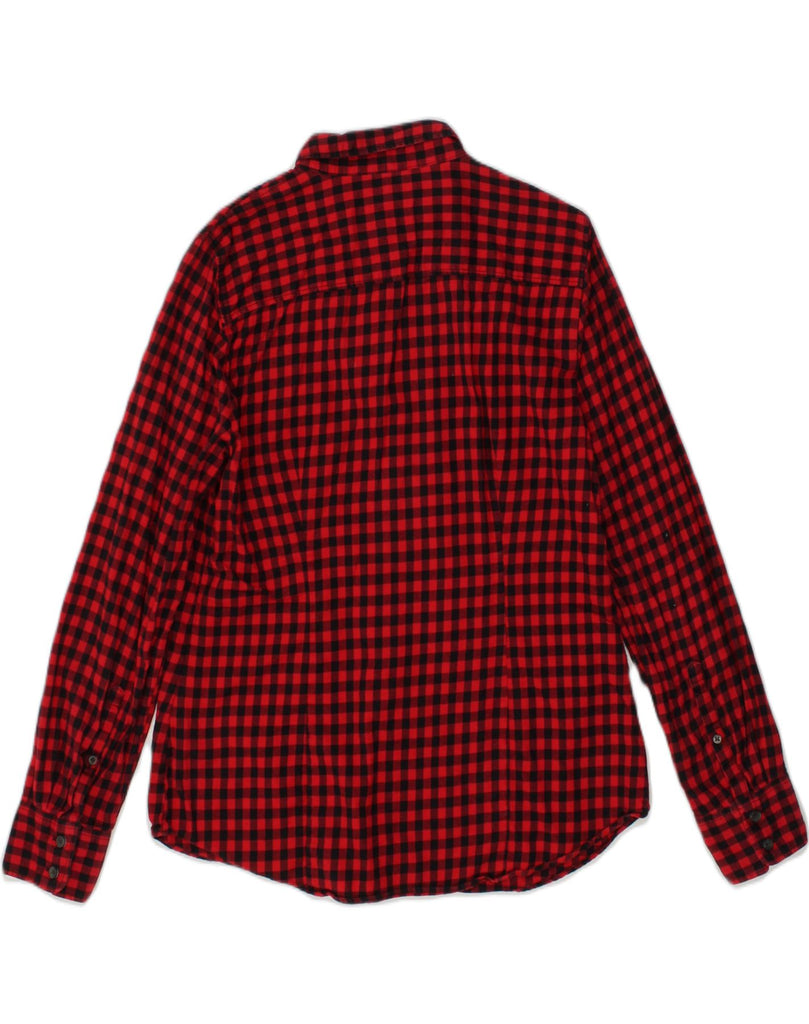 J. CREW Womens Shirt UK 14 Medium Red Gingham Cotton | Vintage J. Crew | Thrift | Second-Hand J. Crew | Used Clothing | Messina Hembry 