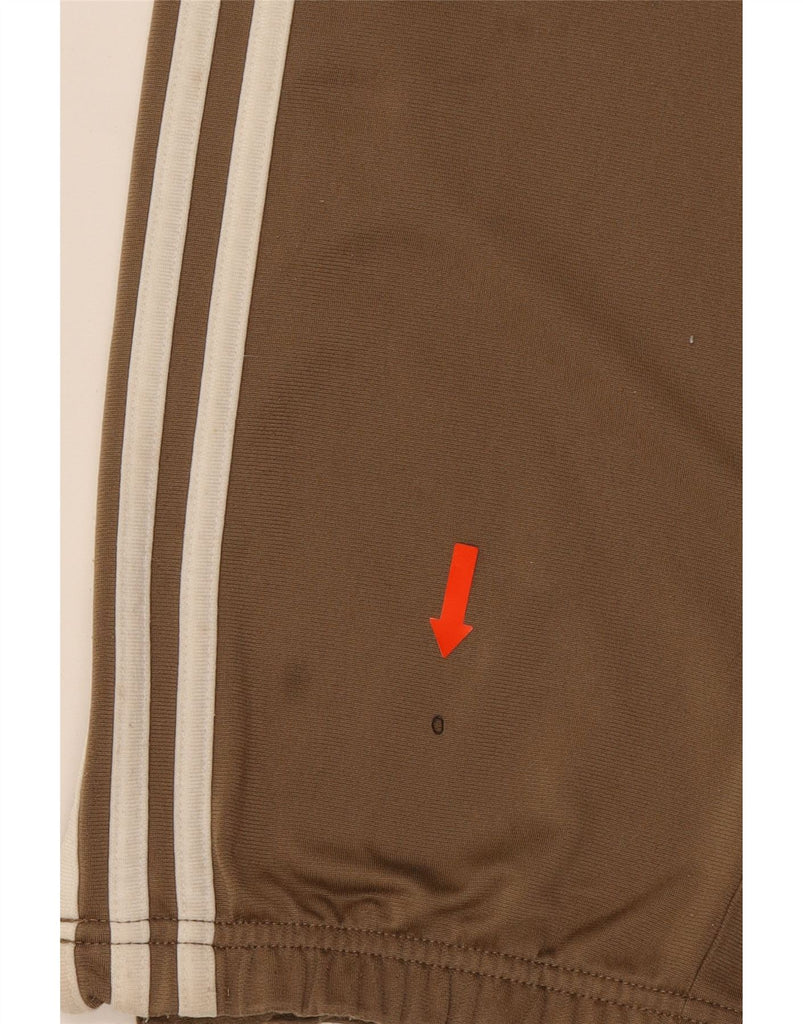 ADIDAS Boys Tracksuit Trousers Joggers 15-16 Years Brown Polyester Vintage Adidas and Second-Hand Adidas from Messina Hembry 