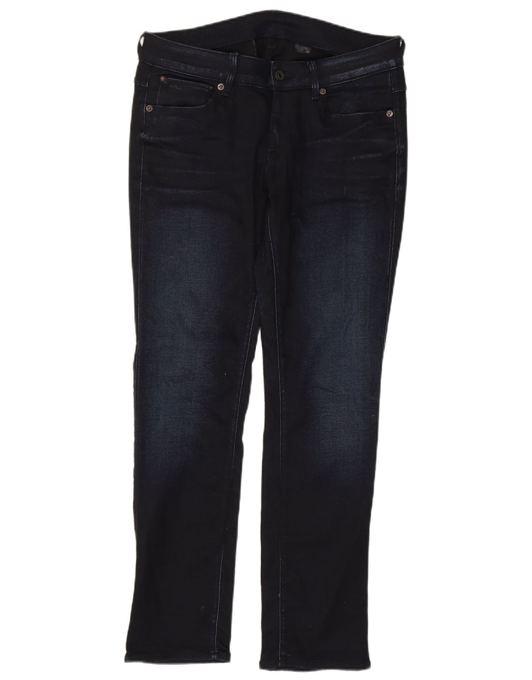 G-Star Mens Straight Jeans W32 L30 Navy Blue Cotton