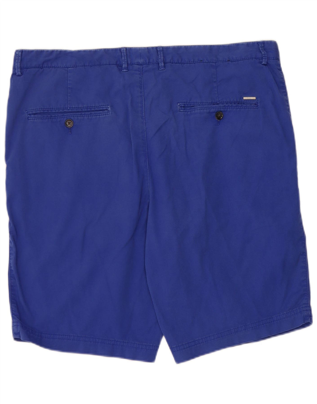 Hugo Boss Mens Chino Shorts W38 XL Blue Cotton