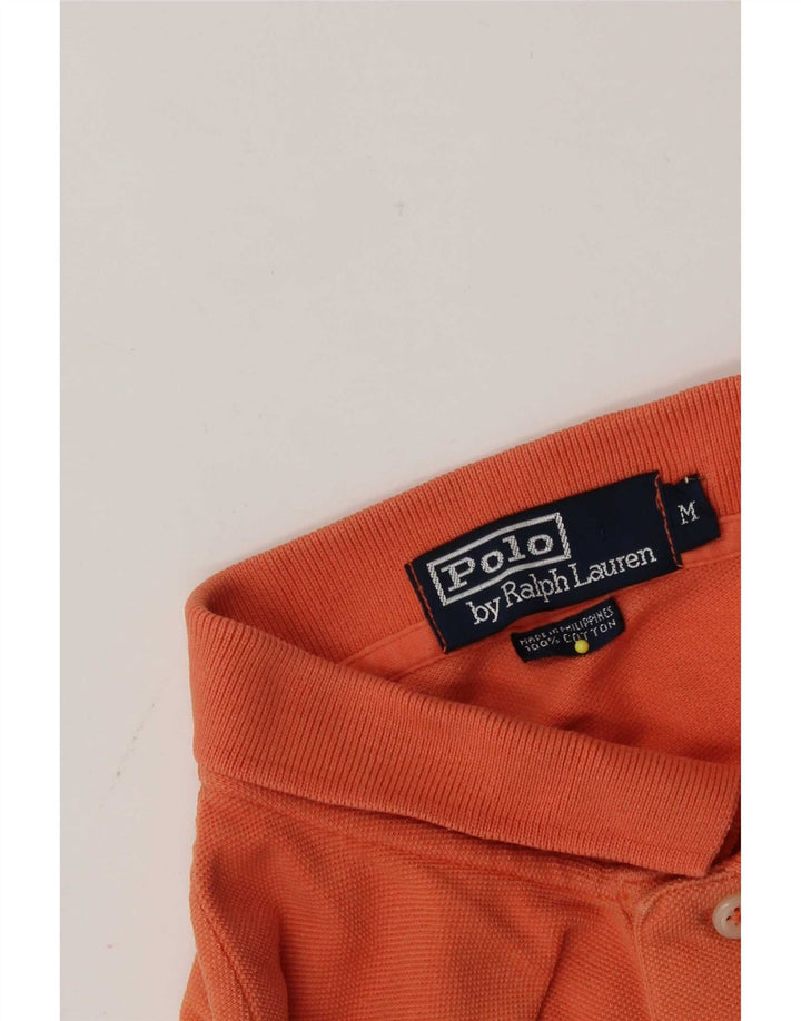 Polo Ralph Lauren Mens Polo Shirt Medium Orange Cotton