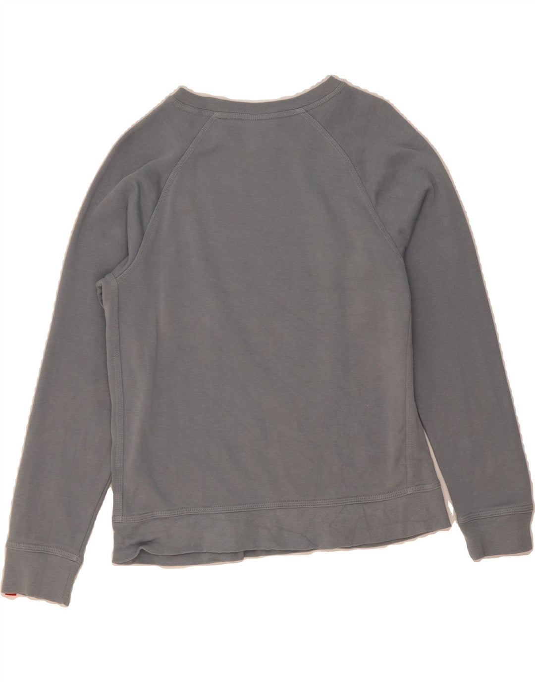 NIKE Womens Graphic Sweatshirt Jumper UK 14 Large Grey Cotton Vintage Nike and Second-Hand Nike from Messina Hembry 