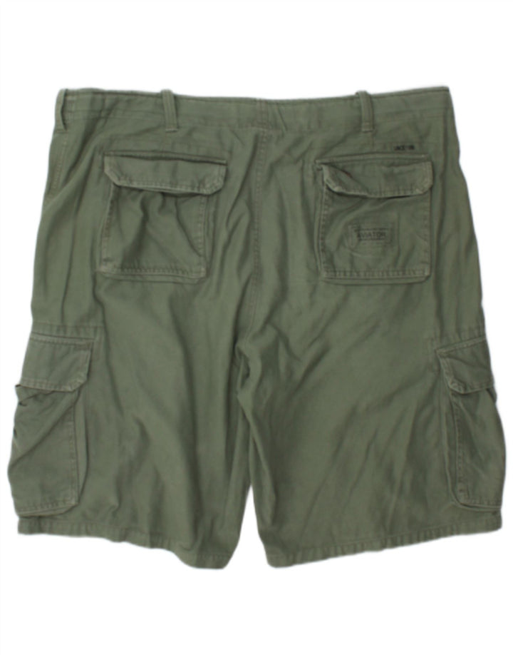 Mil-Tec Mens Cargo Shorts 2XL W42 Green Cotton