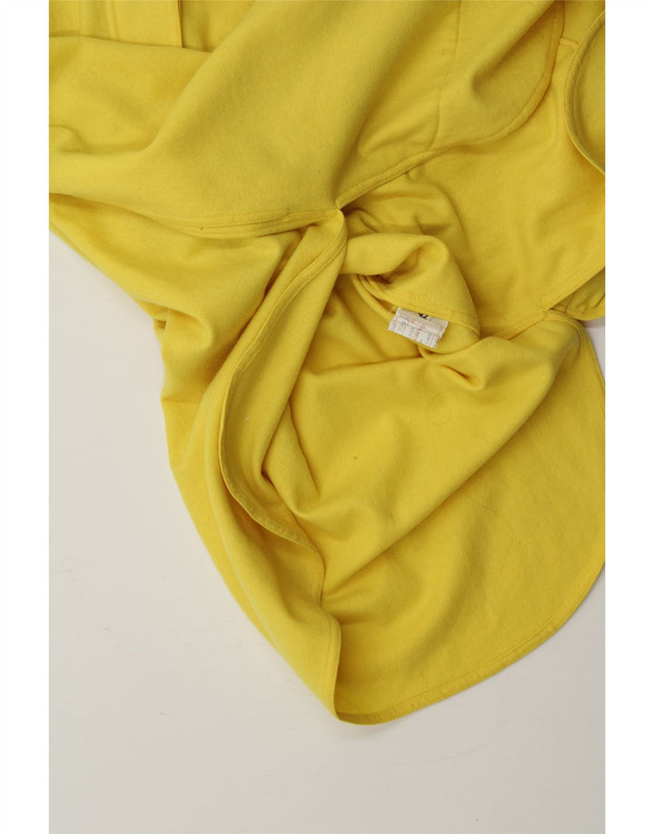 TOUCHE Womens Longline Cardigan Top IT 42 Medium Yellow Wool Vintage Touche and Second-Hand Touche from Messina Hembry 