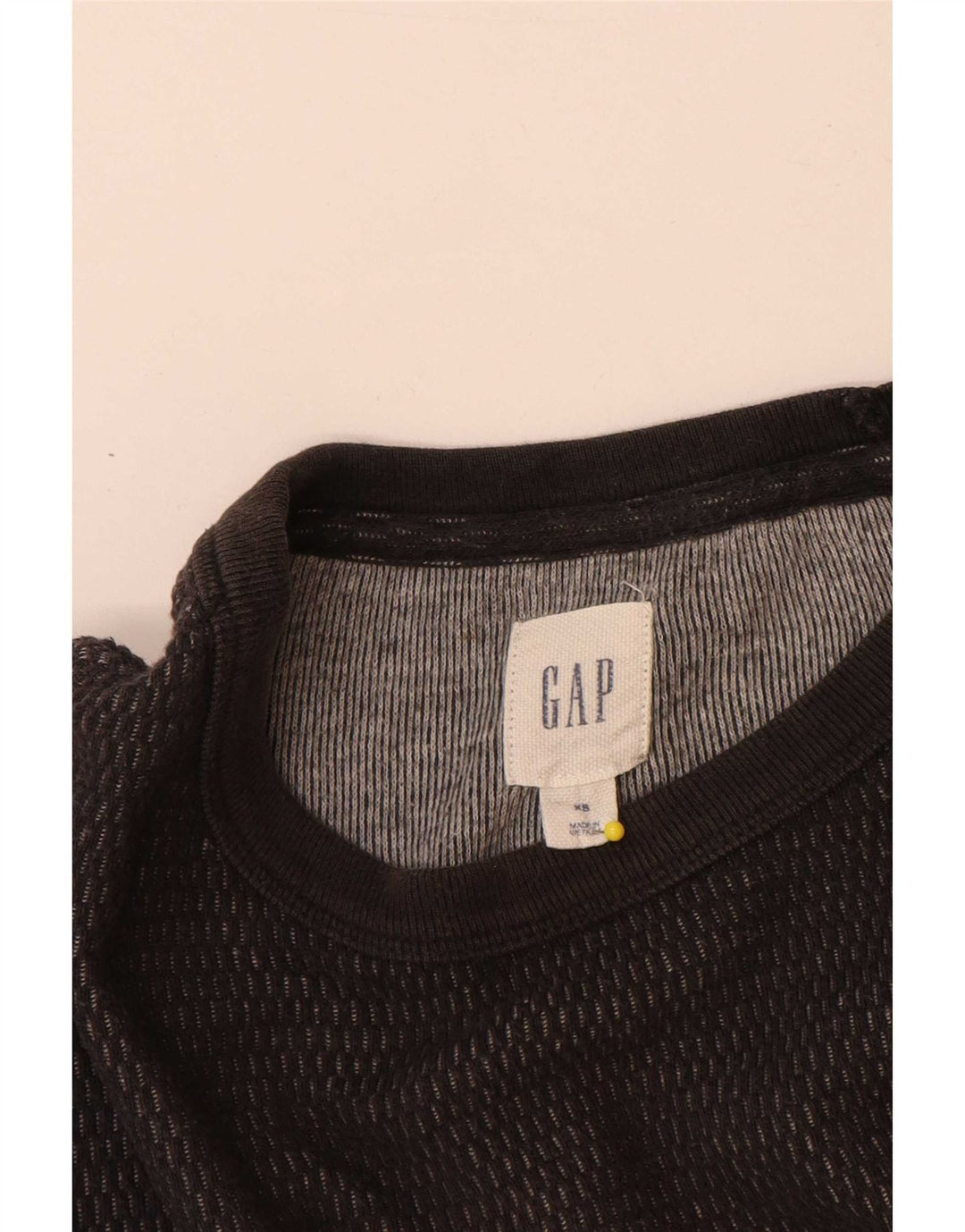 Gap Mens Loose Fit Top Long Sleeve XS Grey Cotton