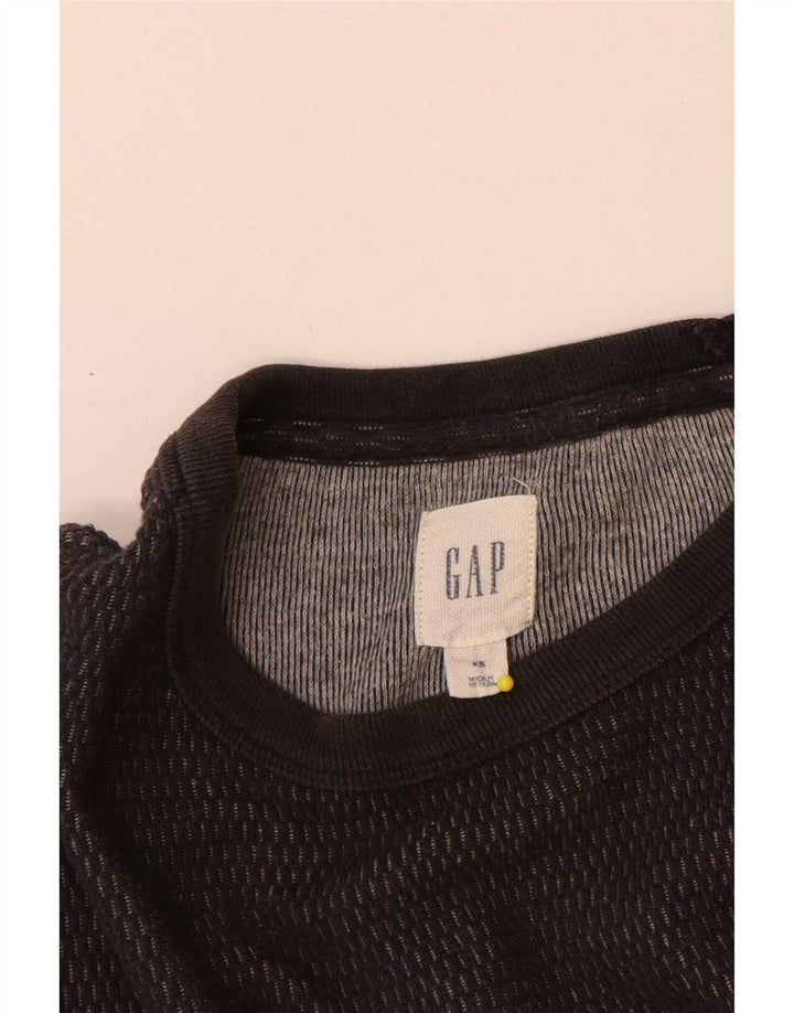 Gap Mens Loose Fit Top Long Sleeve XS Grey Cotton